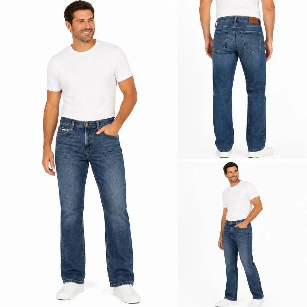 Lucky Brand 410 Athletic Straight Jeans Mens 34x30 Stretch